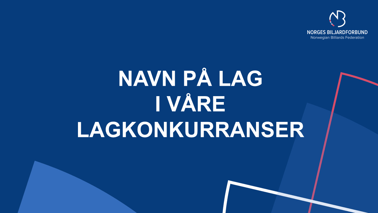 Nye regler for lagnavn
